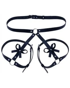 KinkHarness Harnais Cuisses Fesses BUTTERFLY Noir -Sextoys boutique harnais cuisses fesses butterfly noir 2