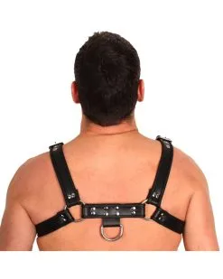 The Red Harness Harnais En Cuir Noir Taille S -Sextoys boutique harnais en cuir noir 1