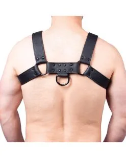 The Red Harness Harnais En Cuir Snap Noir Taille S/M -Sextoys boutique harnais en cuir snap noir 2