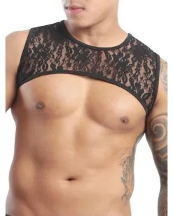 GBGB Harnais En Dentelle Leonardo Noir Taille S 8 GBGB Harnais En Dentelle Leonardo Noir Taille S -Sextoys boutique harnais en dentelle leonardo noir 2