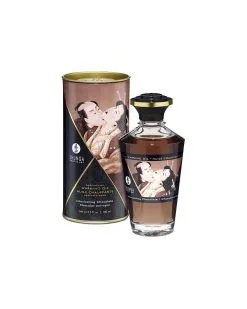 Shunga Huile De Massage Chauffante Aphrodisiaque - CHOCOLAT Enivrant 100 ML