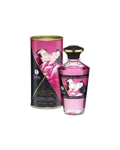 Shunga Huile De Massage Chauffante Aphrodisiaque - Émotion De FRAMBOISE 100 Ml