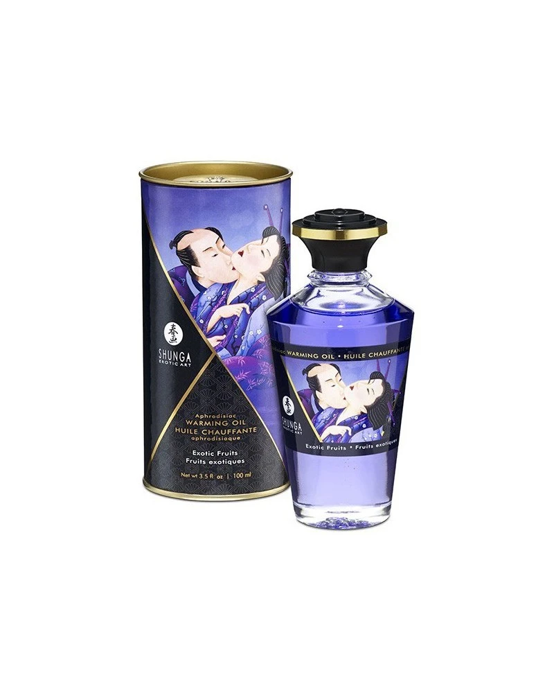 Shunga Huile De Massage Chauffante Aphrodisiaque - FRUITS EXOTIQUES 100 Ml 1 Shunga Huile De Massage Chauffante Aphrodisiaque - FRUITS EXOTIQUES 100 Ml