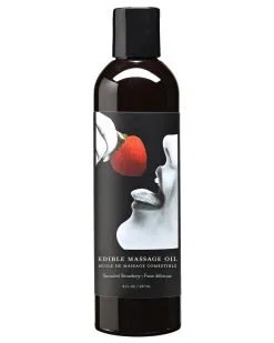 Earthly Body Huile De Massage Comestible FRAISE 237ml