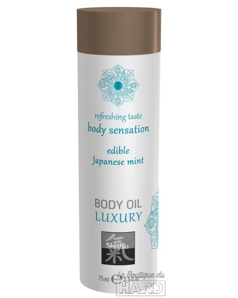 Shiatsu Huile De Massage Comestible - MENTHE JAPONAISE 75ml 1 Shiatsu Huile De Massage Comestible - MENTHE JAPONAISE 75ml