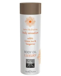 Shiatsu Huile De Massage Comestible - THÉ VERT Et MANDARINE 75ml