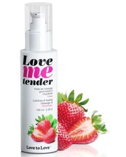 Love To Love Huile De Massage Love Me Tender Fraise 100ml