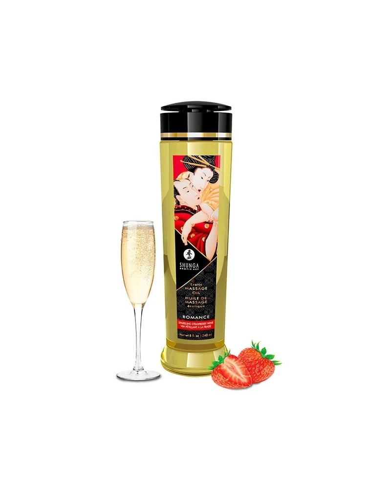 Shunga Huile De Massage Romance Vin Pétillant à La Fraise 1 Shunga Huile De Massage Romance Vin Pétillant à La Fraise