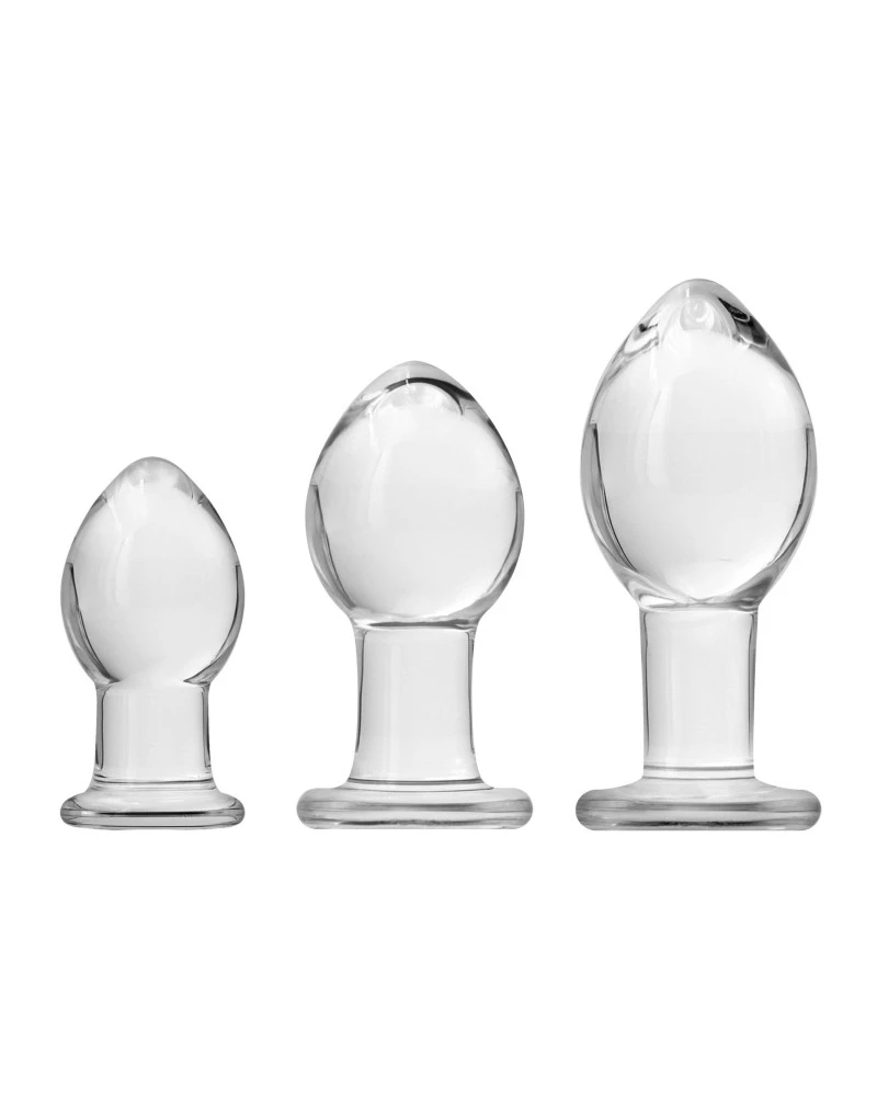 RENEGADE Kit 3 Plugs En Verre Crystal Round 1 RENEGADE Kit 3 Plugs En Verre Crystal Round