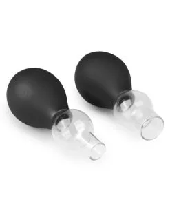 Easytoys Fetish Collection Kit De 2 Suceurs De Tétons Avec Anneaux Noirs
