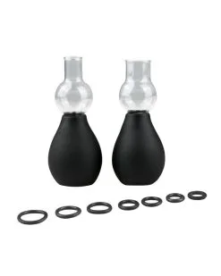 Easytoys Fetish Collection Kit De 2 Suceurs De Tétons Avec Anneaux Noirs -Sextoys boutique kit de 2 suceurs de tetons avec anneaux noirs 8
