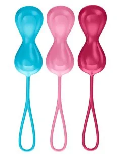 Satisfyer Kit De 3 Boules De Geisha - 3.4 Cm 10 Satisfyer Kit De 3 Boules De Geisha - 3.4 Cm -Sextoys boutique kit de 3 boules de geisha 34 cm 3
