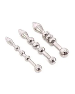 Kiotos Kit De 3 Plugs D'urètre Beads 5.5cm | 6 à 10mm -Sextoys boutique kit de 3 plugs d uretre beads 55cm 6 a 10mm 1