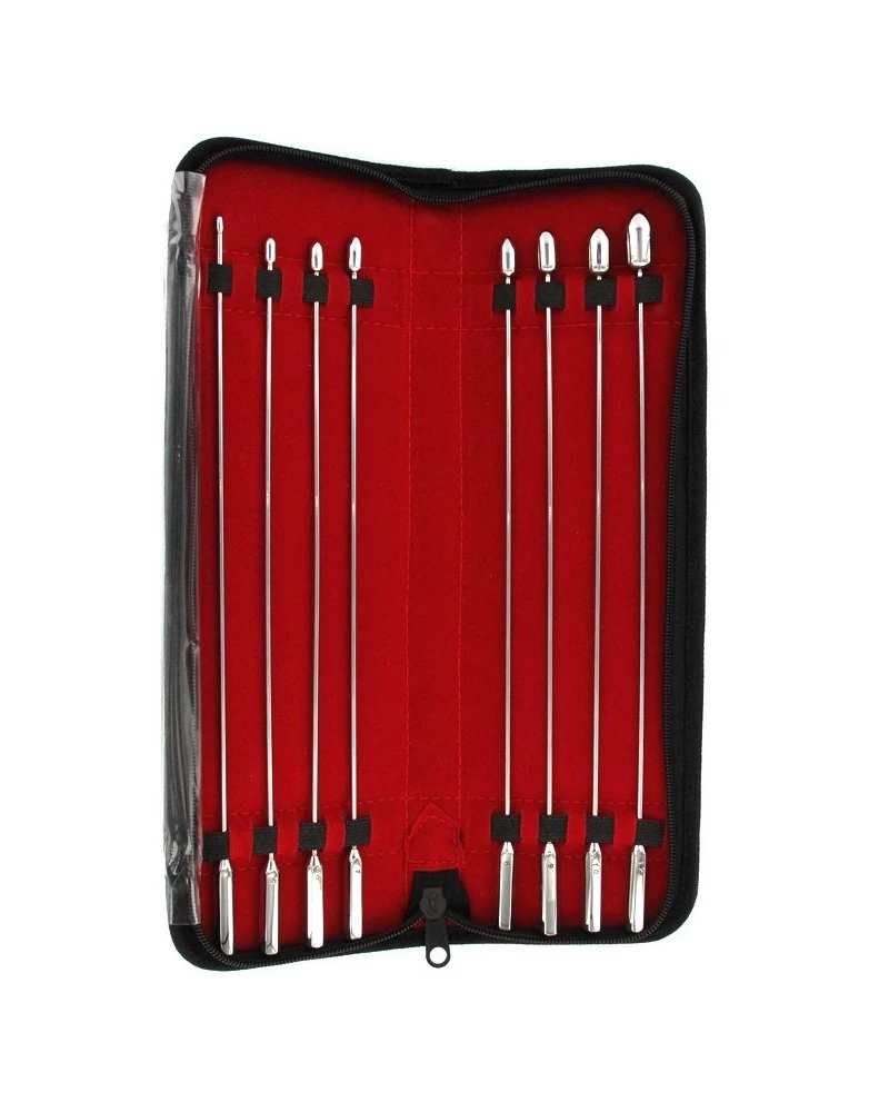 Kiotos Kit De 8 Tiges D'urètre En Métal Rosebud 24cm - Diamètres 4 à 11mm 1 Kiotos Kit De 8 Tiges D'urètre En Métal Rosebud 24cm - Diamètres 4 à 11mm
