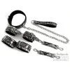 SM Fantasy Kit Sm Snakine Collier Et Menottes Noir-Argentés