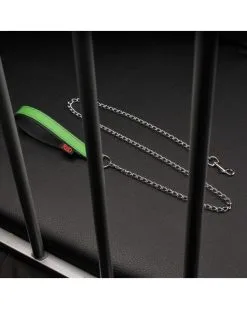 The Red Laisse Avec Poignée En Cuir 1m Vert -Sextoys boutique laisse avec poignee en cuir 1m vert 4