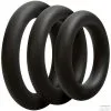 Optimale Lot De 3 Anneaux Silicone 10mm Noirs