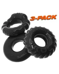 Oxballs Lot De 3 Cockrings Bonemaker Noirs -Sextoys boutique lot de 3 cockrings bonemaker noirs 2