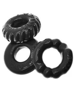 Oxballs Lot De 3 Cockrings Bonemaker Noirs -Sextoys boutique lot de 3 cockrings bonemaker noirs 3