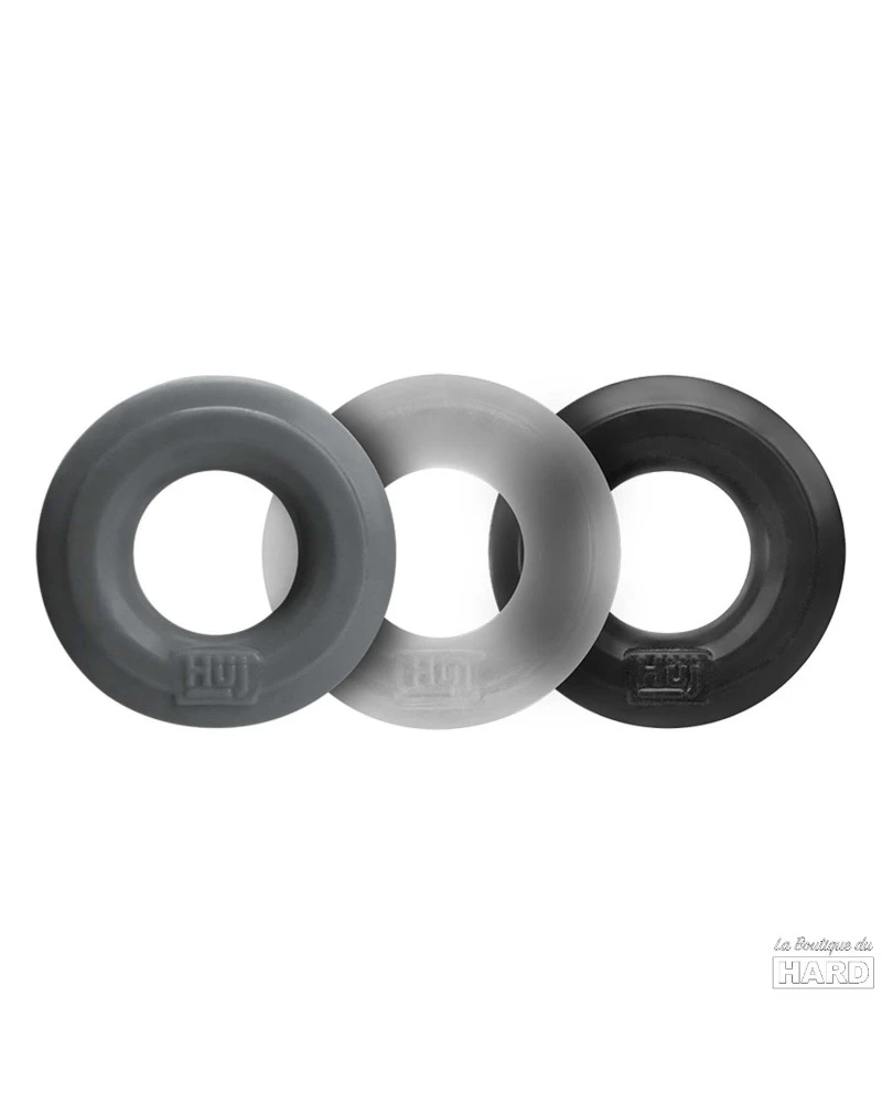 H¸nkyjunk By Oxballs Lot De 3 Cockrings Huj Dark 3 H¸nkyjunk By Oxballs Lot De 3 Cockrings Huj Dark – Image 3