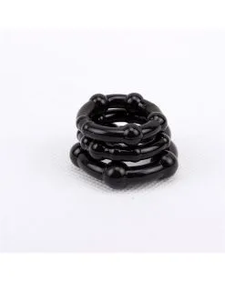 Love Toy Lot De 3 Cockrings Mini Noir -Sextoys boutique lot de 3 cockrings mini noir 2