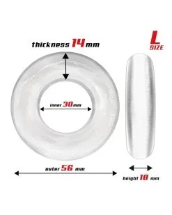 Lot De 3 Cockrings Souples Beast Rings Transparents -Sextoys boutique lot de 3 cockrings souples beast rings transparents 10