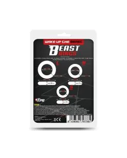 Lot De 3 Cockrings Souples Beast Rings Transparents -Sextoys boutique lot de 3 cockrings souples beast rings transparents 11