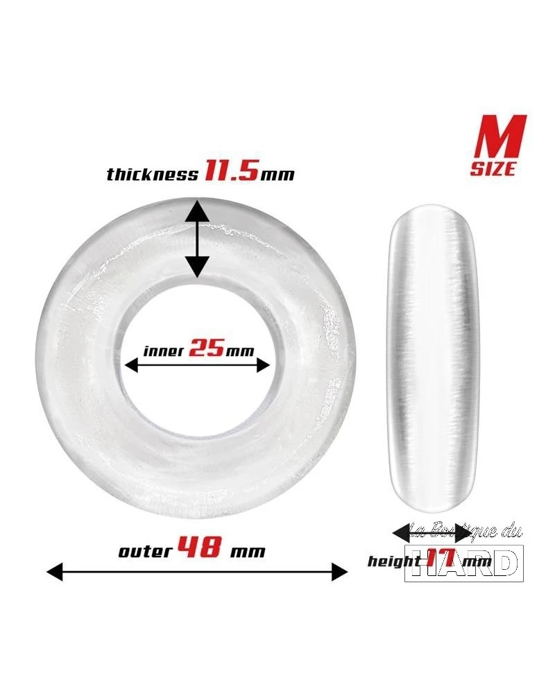 Lot De 3 Cockrings Souples Beast Rings Transparents 4 Lot De 3 Cockrings Souples Beast Rings Transparents – Image 4