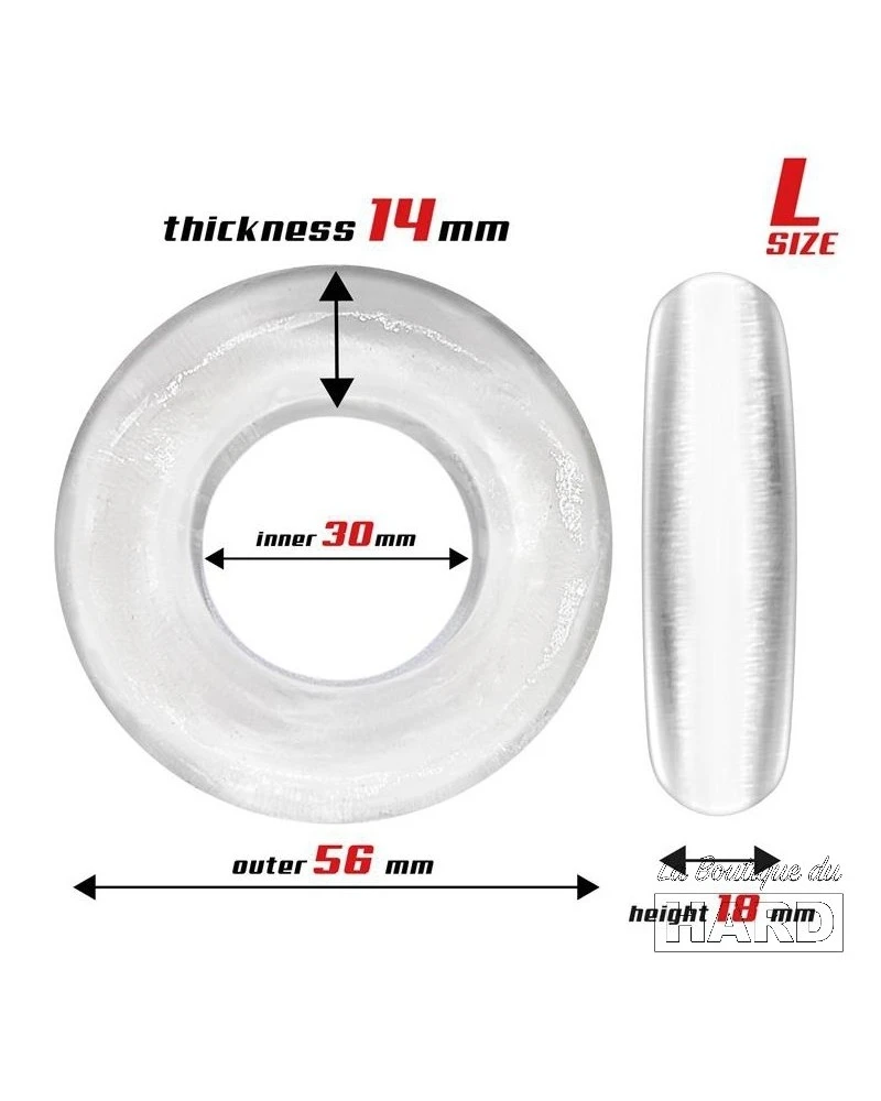 Lot De 3 Cockrings Souples Beast Rings Transparents 5 Lot De 3 Cockrings Souples Beast Rings Transparents – Image 5