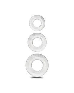Lot De 3 Cockrings Souples Beast Rings Transparents
