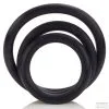 CalExotics Lot De 3 Cockrings Souples Rubber Rings Noir