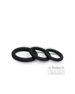 Lot De 3 Cockrings Titus Stretchy Noir