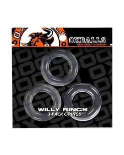 Oxballs Lot De 3 Cockrings Willy Rings Transparents -Sextoys boutique lot de 3 cockrings willy rings transparents 1