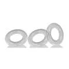 Oxballs Lot De 3 Cockrings Willy Rings Transparents