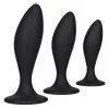 CalExotics Lot De 3 Plugs En Silicone Curve Kit Noirs