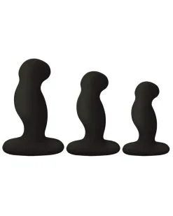 Lot De 3 Plugs Vibrants G-Play Nexus Noirs