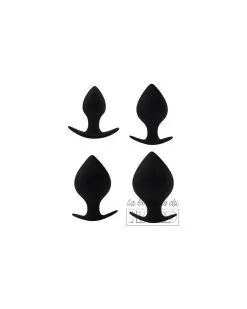 Blackmont Lot De 4 Plugs Silicone Spade Noirs