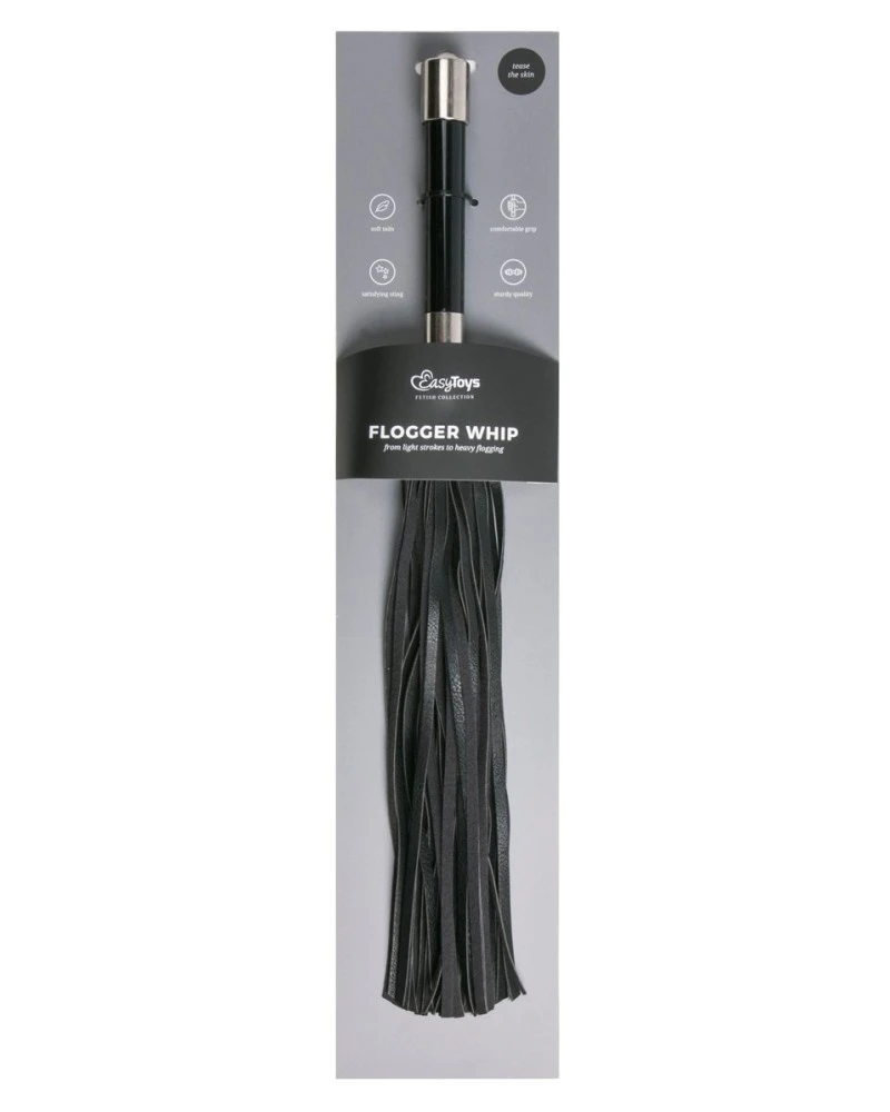 Easytoys Fetish Collection Martinet FLOGGER WHIP 43cm 2 Easytoys Fetish Collection Martinet FLOGGER WHIP 43cm – Image 2