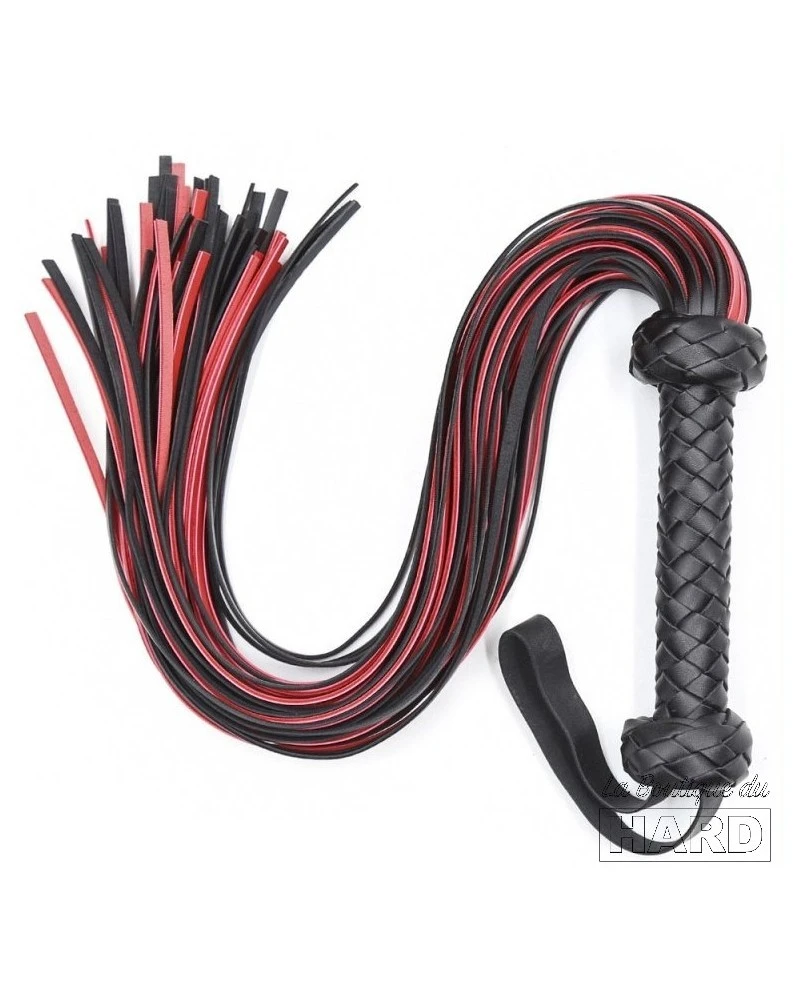 Correct Me Martinet Lofy Whip 65cm Noir-Rouge 2 Correct Me Martinet Lofy Whip 65cm Noir-Rouge – Image 2