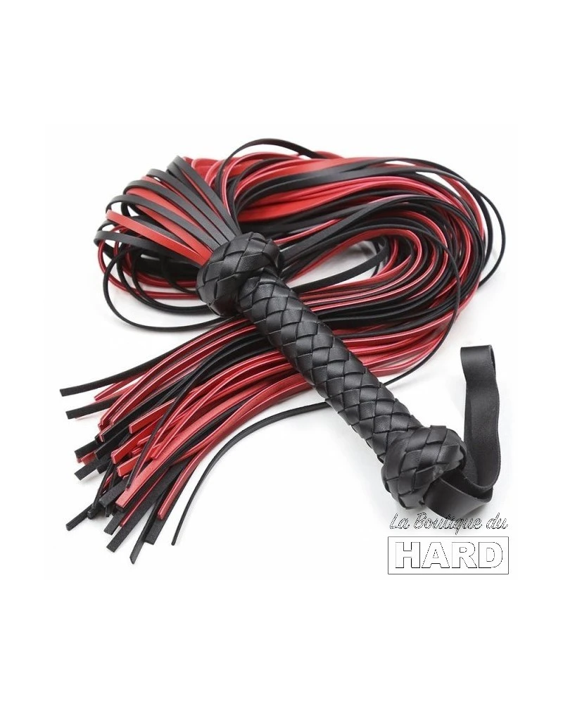 Correct Me Martinet Lofy Whip 65cm Noir-Rouge 3 Correct Me Martinet Lofy Whip 65cm Noir-Rouge – Image 3