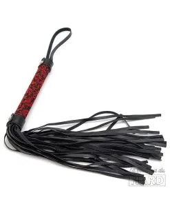 Correct Me Martinet Tang 40cm Noir-Rouge -Sextoys boutique martinet tang 40cm noir rouge 2