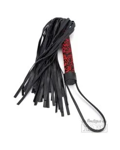 Correct Me Martinet Tang 40cm Noir-Rouge -Sextoys boutique martinet tang 40cm noir rouge 4