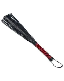 Love Toy Martinet Whip Me Baby 38cm Noir-Rouge -Sextoys boutique martinet whip me baby 38cm noir rouge 2