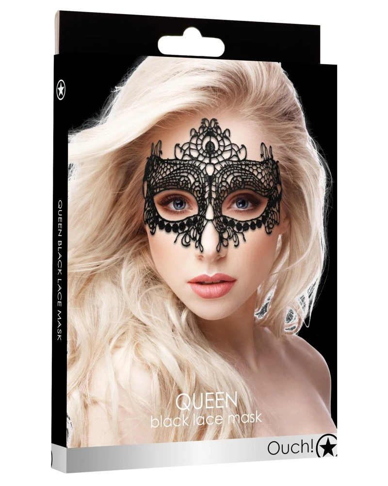 Ouch! Masque Dentelle Queen Lace Noir 2 Ouch! Masque Dentelle Queen Lace Noir – Image 2