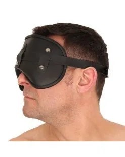 The Red Masque En Cuir Rembourré Blind Up Noir