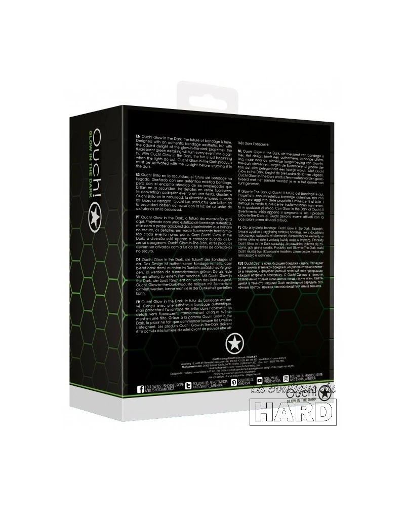 Ouch! Glow Masque Phosphorescent Glow Noir 5 Ouch! Glow Masque Phosphorescent Glow Noir – Image 5