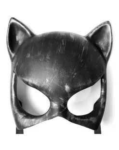 KinkHarness Masque Steampunk Cat Gris