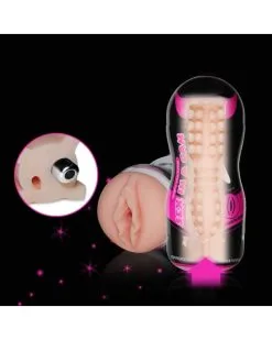 Love Toy Masturbateur Réaliste Vibrant Lotus - 16 X 6.5 Cm -Sextoys boutique masturbateur realiste vibrant lotus 16 x 65 cm 2