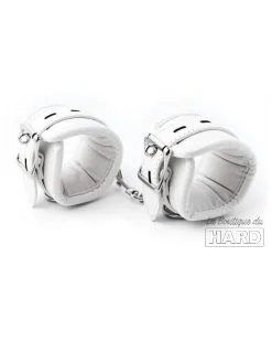 BDSMaster Menottes De Chevilles Cuff Bomb Blanches