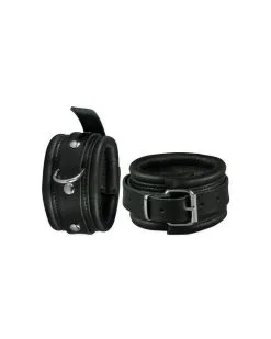 Kiotos Menottes De Chevilles En Cuir 5cm Noir